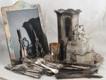 A quantity of silver plate
