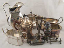 A quantity of silver plate