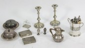 A quantity of silver plated wa