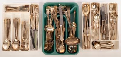 A quantity of silver plated