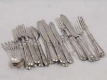 A quantity of silver white metal