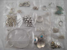 A quantity of silver white metal