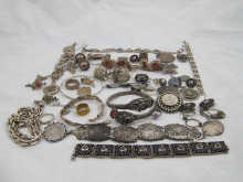 A quantity of silver white metal