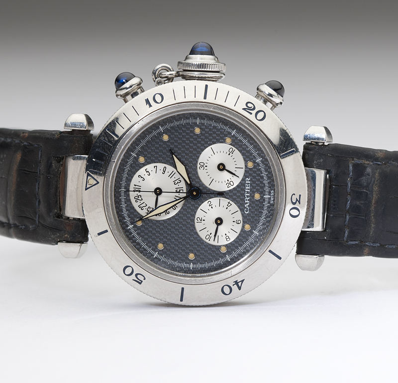 A quartz chronograph stainless