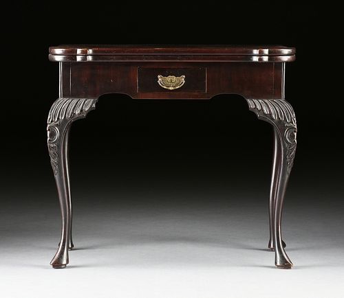 A QUEEN ANNE MAHOGANY GAMES