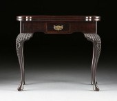 A QUEEN ANNE MAHOGANY GAMES TA