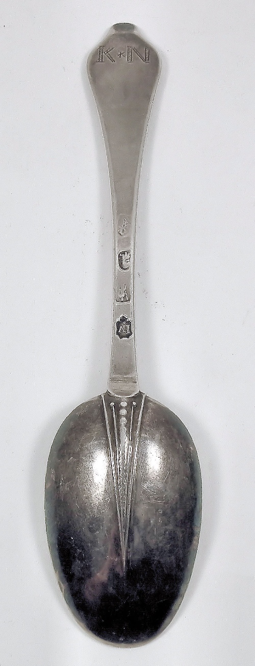 A Queen Anne silver rat tail