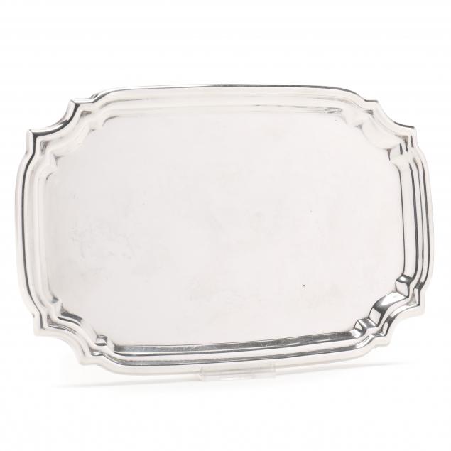 A QUEEN ANNE STERLING SILVER TRAY