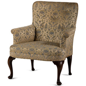 A Queen Anne Style Carved Walnut