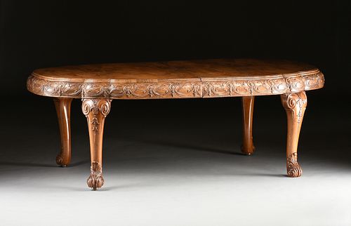 A QUEEN ANNE STYLE FIGURED WALNUT