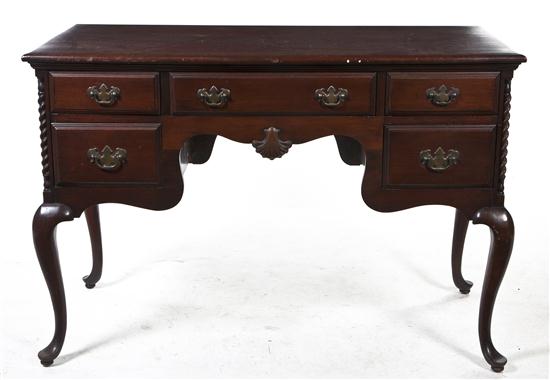 A Queen Anne Style Mahogany