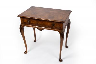 A Queen Anne style walnut side
