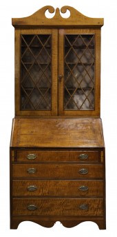 A QUEEN ANNE TIGER MAPLE SECRE