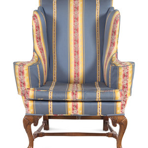 A Queen Anne Walnut Easy Chair 18th