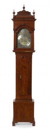 A QUEEN ANNE WALNUT TALL CASE