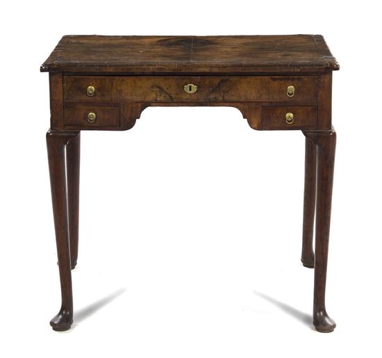 A Queen Anne Walnut Writing Table