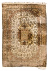 A QUM AREA RUGA Qum area rug,
