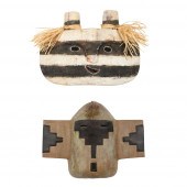 A. R. BASS, PAIR OF MASKS: KOS