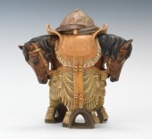 A Race Horse Motif Humidor Ter