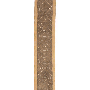 A Raffia and Cowrie Shell-Applied