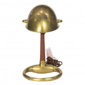 A RALPH LAUREN BRASS AND LEATH