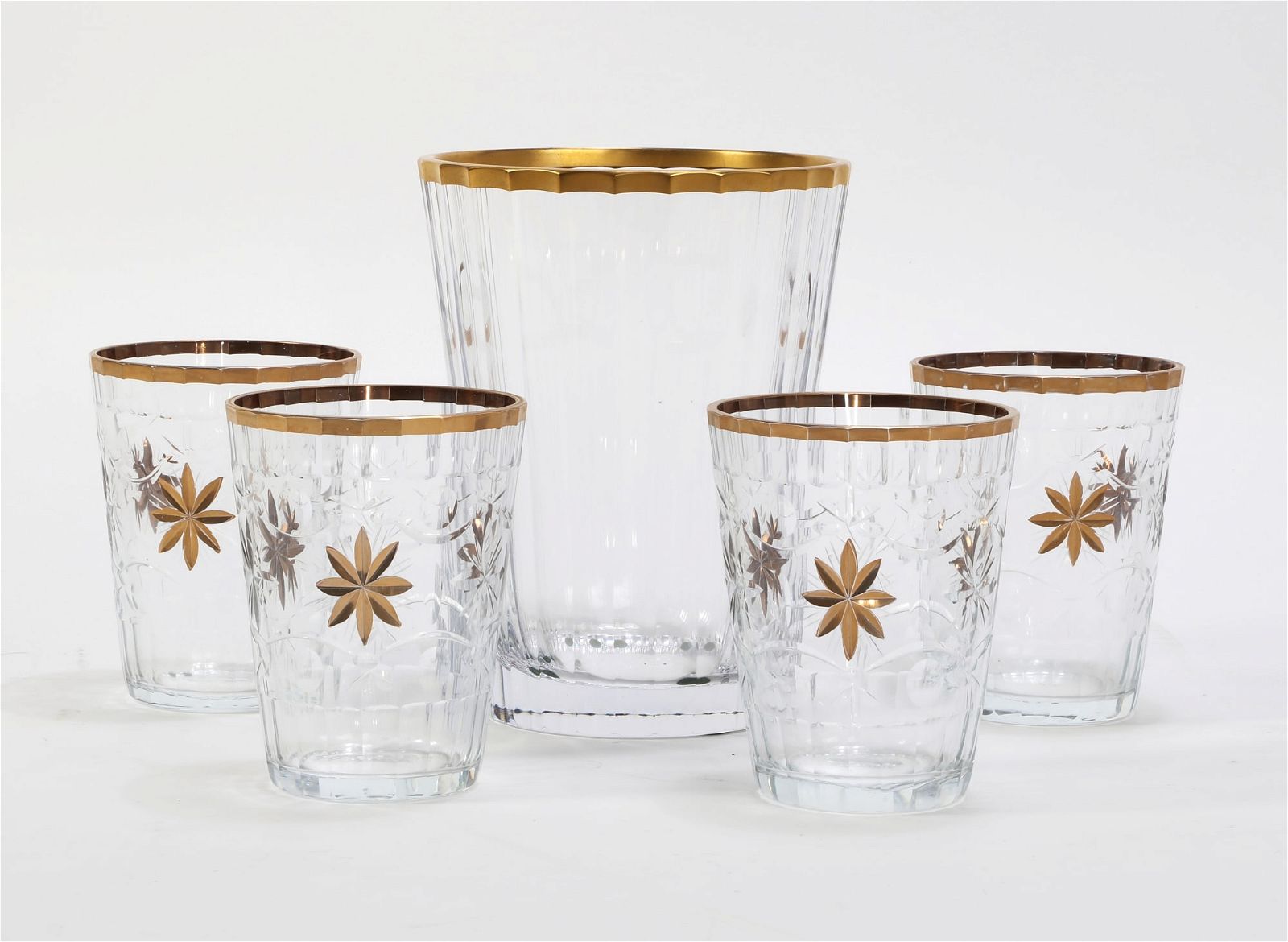 A RALPH LAUREN GLASS WINE COOLERA