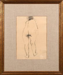 A Raphael Soyer ink drawing,