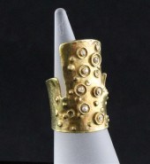 A rare 18ct gold and diamond d