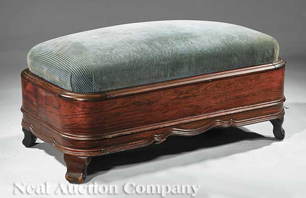 A Rare American Carved Rosewood