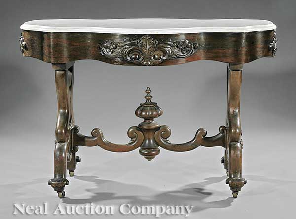 A Rare American Rococo Carved