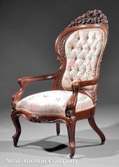 A Rare American Rococo Carved