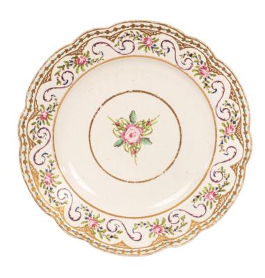 A rare Caughley polychrome