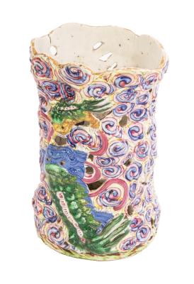 A rare Chinese porcelain joss stick