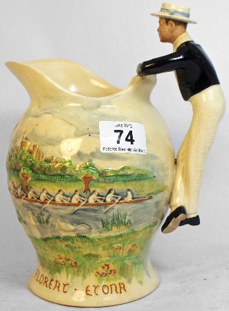 A Rare Crown Devon Musical Jug Eton