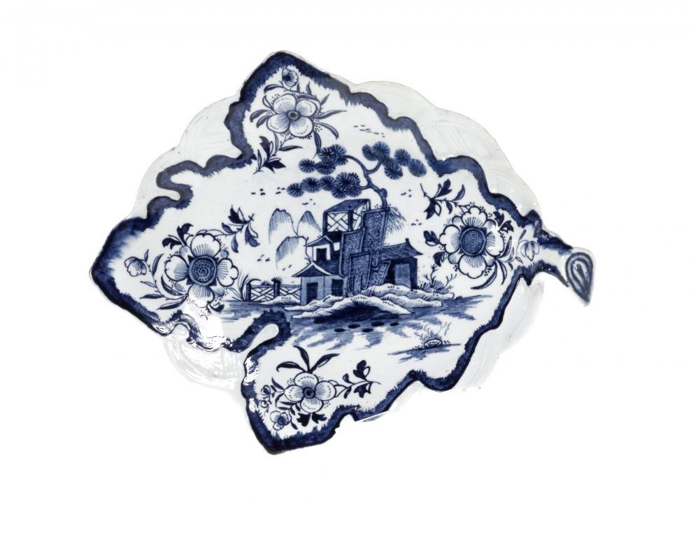 A RARE DERBY DESSERT DISH moulded