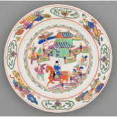 A rare Derby plate, c1790, ena