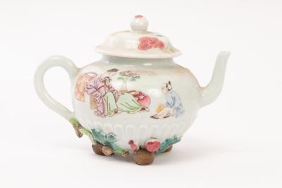 A rare famille rose teapot and