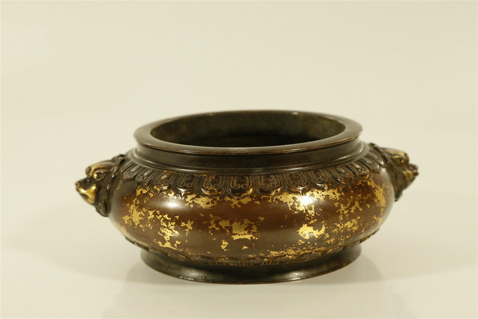 A RARE GOLD-SPLASED COPPER 