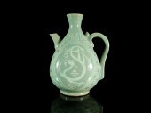 A RARE KOREAN CELADON-GLAZED '