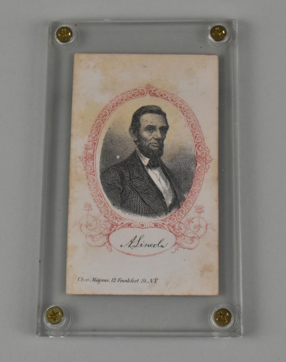 A RARE LINCOLN MEMORIAL CDV1864