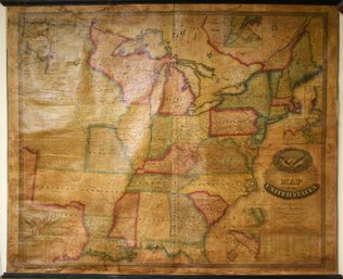 A rare map of the United States,