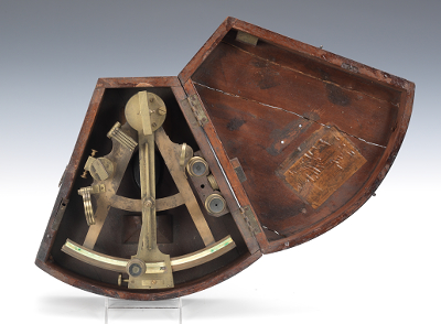 A Rare Octant with Inlaid Ivory