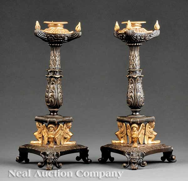 A Rare Pair of Regency Gilt and