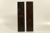A RARE PAIR OF ZITAN WOOD PAPE