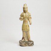 A Rare Partial Gilt Straw-Glaz
