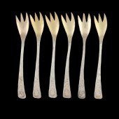 A RARE SET OF SIX SHIEBLER HOM