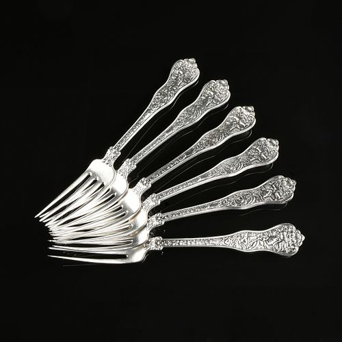 A RARE SET OF TWELVE TIFFANY &