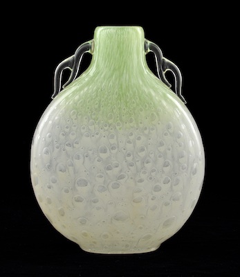 A Rare Steuben Cluthra Pilgrim Vase