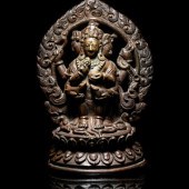 A Rare Tibetan Bronze Figure o