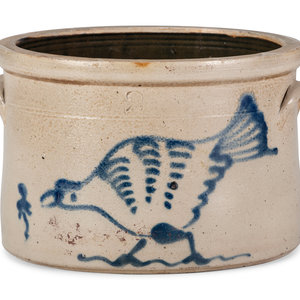 A Rare Two-Gallon Stoneware Crock
